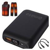 Heated Vest Battery Pack 7.4V 16000mAh Compatible with ORORO and Venustas, Rechargeable Power Bank for Heated Vest Heated Jackets with LED Display (7.4V 16000mAh+DC Adapter) (4.37*1.14*2.76) - Retail: