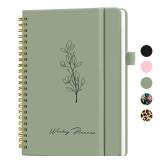 Undated Weekly Planner, Weekly To Do List Notebook with Goal & Habit Tracker Organizer, A5 Weekly Planner Notebook with Spiral Binding, 6.1\" x 8.2\" - Green - Retail: $6
