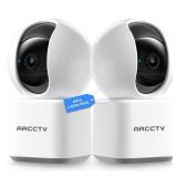 ARCCTV Indoor Security Camera, Camera for Home Security, 5G&2.4GHz Pet Camera with WiFi 6, Motion Tracking, 2-Way Audio, Night Vision, Cloud & SD Card Storage, Compatible with Alexa - Retail: $46