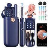 Ear Wax Removal, Ear Cleaner with Camera 1296P HD,Visual Ear Cleaner with 6 LED Lights and Flexible Tip,FSA HSA Eligible Items,Safe Ear Wax Removal Kit with Camera,Ear Cleaning Tool for Family Gifts -