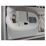 seenda Wireless Keyboard and Mouse Combo, Rechargeable Quiet Keyboard Mouse, Sleek and Ultra Thin Design, Full-Size with Number Pad for Windows, Laptop, PC, Notebook, Desktop- Silver and White - Retai