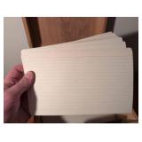 Microscope, Large Index Cards and Wood Recipe Card Box.