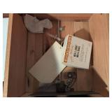 Microscope, Large Index Cards and Wood Recipe Card Box.