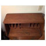 Traditional Oak Drop Front Secretary Desk