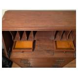 Traditional Oak Drop Front Secretary Desk