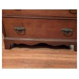 Traditional Oak Drop Front Secretary Desk