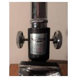 Microscope, Large Index Cards and Wood Recipe Card Box.