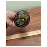 Japanese Porcelain Cookie Jar with Wire Bail