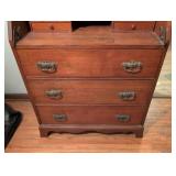 Traditional Oak Drop Front Secretary Desk