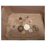 Mixed Token Collection - Wooden Nickel and Commemorative Coins