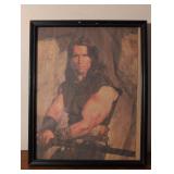 Conan The Barbarian Framed Art.