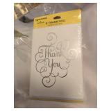 Mixed Craft Supply Lot - Cards and Fabric