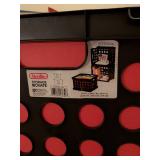 Sterilite Storage Crate with Red Dots