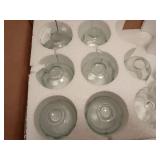 Glass fire cupping jars with finger grips