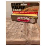 Wood box fat chaser book tip safe moxie roll extinguisher with Ash collector base dish and top holding slots, soothing herbal balm for burns pain relieving medicated plaster large pain relief patches