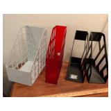 Modern Magazine File Holders Set