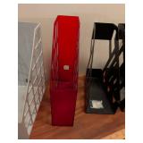 Modern Magazine File Holders Set