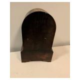 Wooden Mantel Clock with Storage Drawer