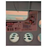 Sterilite Light Blue Storage Crates