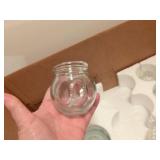 Glass fire cupping jars with finger grips