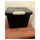 Portable File Storage Box with Hanging Files