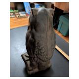 Bronze Owl Bookend Sculpture