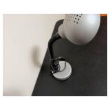 Adjustable Silver Desk Lamp with Gooseneck