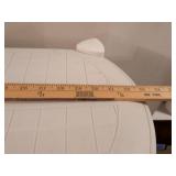 White Plastic 4-Tier Storage Shelf Unit