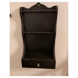 Black Wood Wall Mount spoon Display Rack