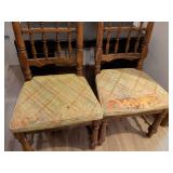 Traditional Wooden Spindle Back Dining Chairs