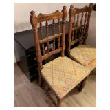 Traditional Wooden Spindle Back Dining Chairs