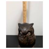 Bronze Owl Bookend Sculpture