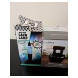 TrueLiving Home Decor Bundle - USB Lava Lamp and Tabletop Fountain