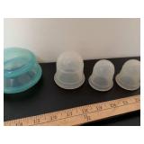 Two sets of cup inner pump and cup