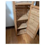 Bamboo Bathroom Storage Tower with Shelves
