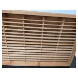 Wooden cassette tape holder