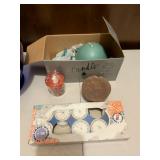 Cobalt Blue Glass Vase with Candle Collection