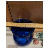 Cobalt Blue Glass Vase with Candle Collection