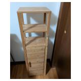 Bamboo Bathroom Storage Tower with Shelves