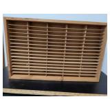 Wooden cassette tape holder