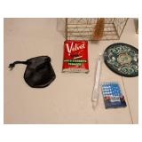 Velvet Tobacco Tin and Collectibles Set