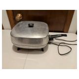 GE General Electric Square Aluminum Electric Skillet
