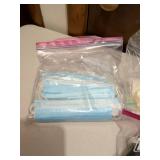 Disposable Face Masks and Storage Bags Set