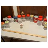 Empty Glass Storage Jars Collection