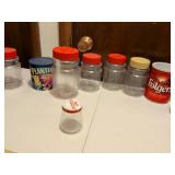 Empty Glass Storage Jars Collection