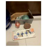 Cobalt Blue Glass Vase with Candle Collection