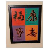 Chinese Calligraphy Wall Art - Fortune Blessings