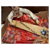 Korean Traditional Gayageum Musician Doll