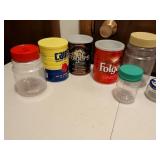 Mixed Glass Coffee Jars Collection