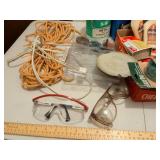Craft Supply Lot with Safety Glasses